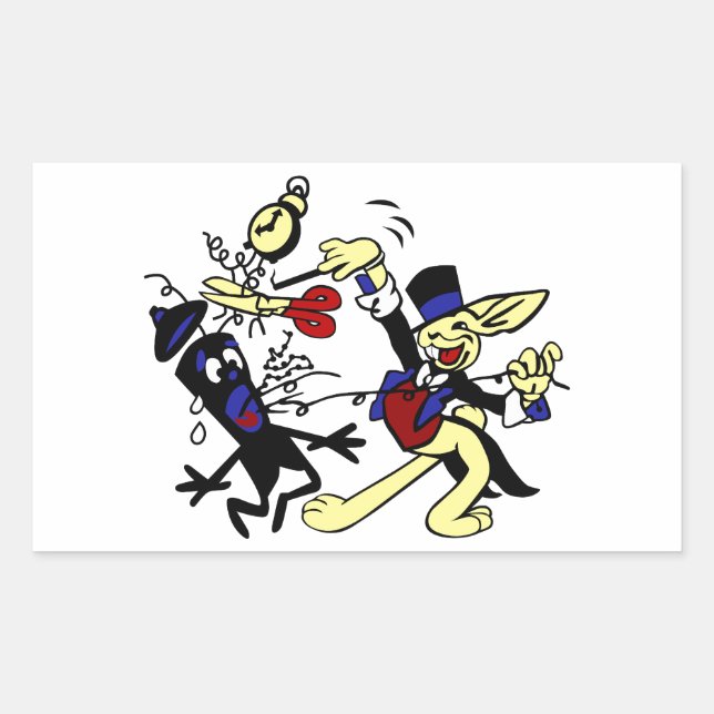 WWII EOD Rabbit Rechteckiger Aufkleber (Vorderseite)