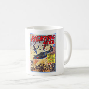 Wwii ERA KAMPF ACES PULP MAG COVER Kaffeetasse