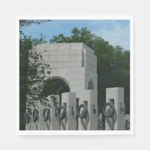 WWII-Gedenkkranz II in Washington DC Serviette