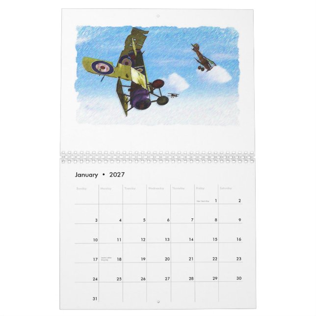 WWII handgemenge über Europa! Kalender (Jan 2027)