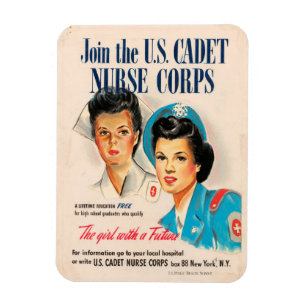 WWII-Kadettenkrankenschwester-Magnet Magnet