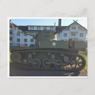 WWII M4 Sherman Panzer Postkarte