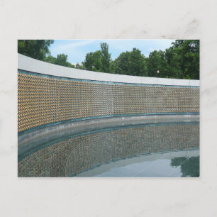 WWII-Mahnmal Freedom Wall in Washington DC Postkarte