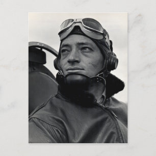 WWII-Marine-Corps-Fliegerass Major John Smith Postkarte