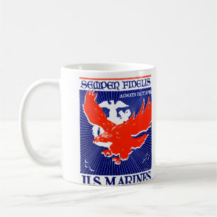 WWII-Marine-Corps-Plakat Tasse