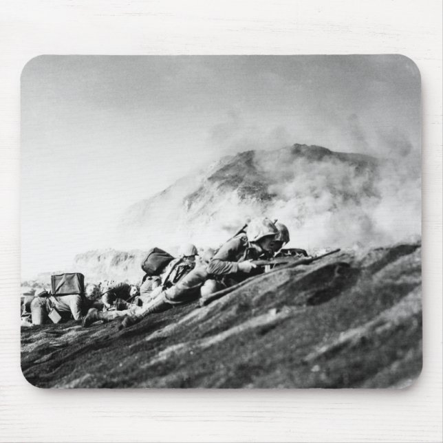 WWII Marinesoldaten auf Iwojima-Landekopf Mousepad (Vorne)