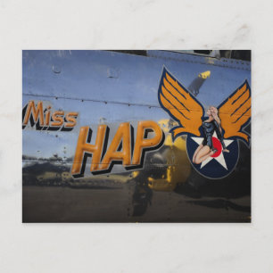 WWII-Nasenbemalung Postkarte