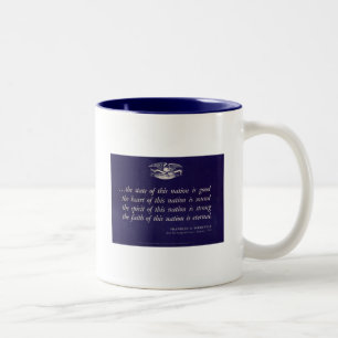 WWII Patriotische Poster-Tasse Zweifarbige Tasse
