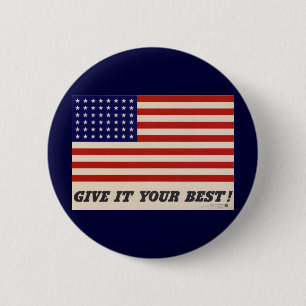 WWII-patriotischer Plakat-Button Button