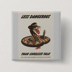 WWII-patriotischer Plakat-Button Button