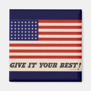 WWII patriotischer Poster Magnet
