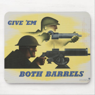 WWII patriotischer Poster Mousepad