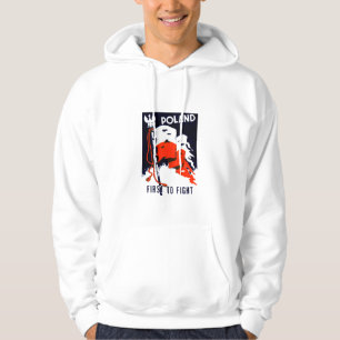 WWII Polen, Plakat zuerst kämpfen Hoodie