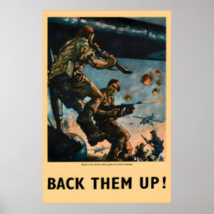WWII-Propagandaplakat Britische Fallschirmjäger un Poster