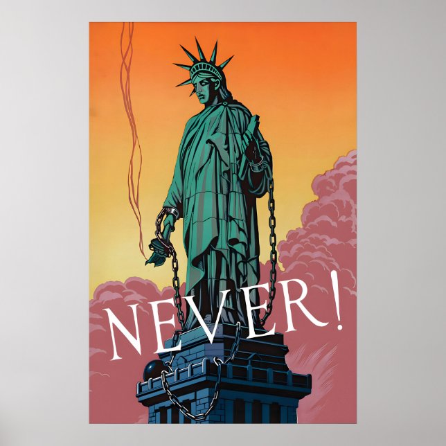 WWII-Propagandaplakat Statue of Liberty Poster (Vorne)