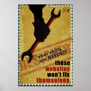 WWII-Style Designer-Poster Poster