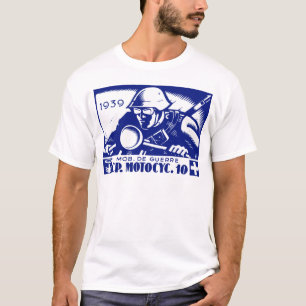 WWII Swiss Motorcycle Company, blau T-Shirt