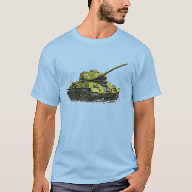 WWII Tank Graphic T - Shirt - Military Style T-Shi (Vorderseite)
