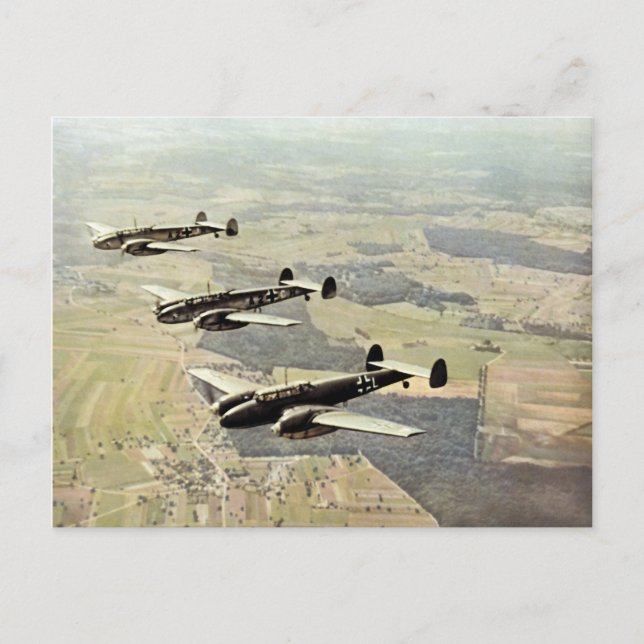 WWII - Three Messerschmitt ME-110 Postkarte (Vorderseite)