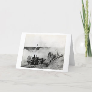 WWII US Marine-LKW brachte Raketen, Iwojima an Karte