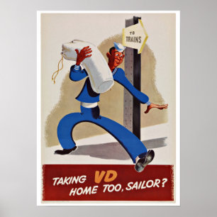 WWII VD - Vintager Patriotismus Poster