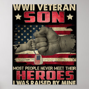 Wwii Veteran Son wurde ich von meinem Helden Fath  Poster