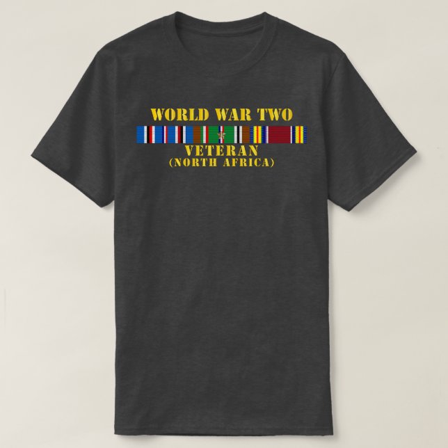 WWII Veteran w NORTH AF SVC T-Shirt (Design vorne)