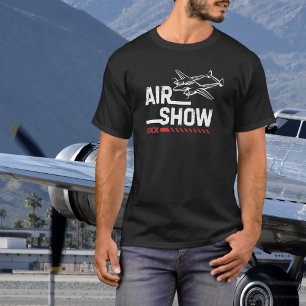 WWII-Vintage-Flugzeug-Flugshow Militär individuell T-Shirt