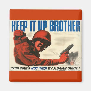 WWII Vintage Plakat Magnet