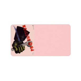 WWII Vintage Poster-Adressetikett Adressaufkleber