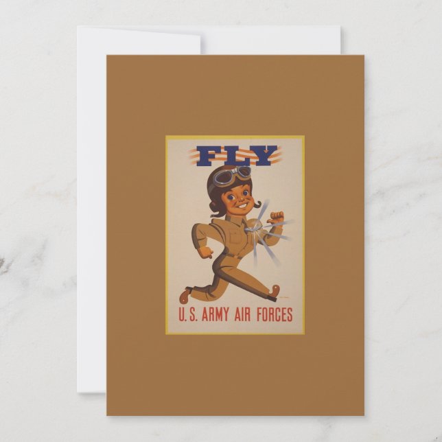 WWII Vintage Poster Einladung (Vorderseite)