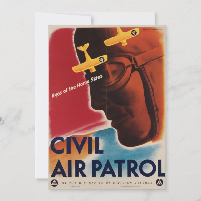 WWII Vintage Poster Einladung (Vorderseite)