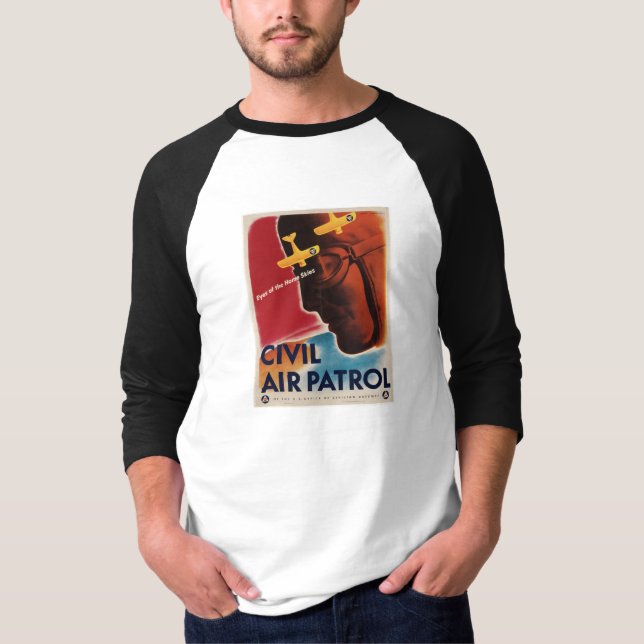 WWII Vintage Poster T-Shirt (Vorderseite)