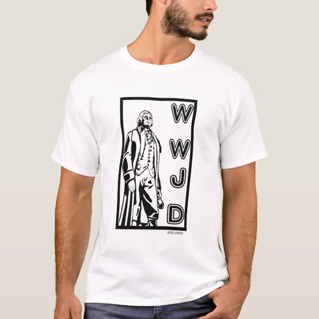 WWJD - Generationszitat T-Shirt (Vorderseite)
