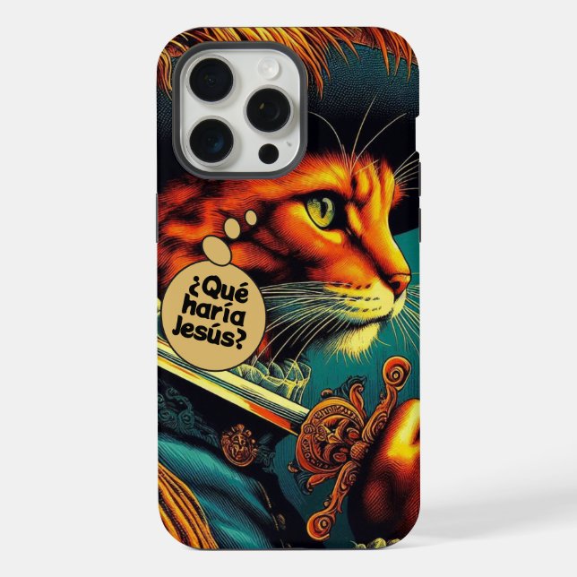 WWJD PinB iPhone Hülle (Rückseite)