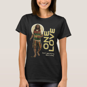 WWJD Reggae Vibes, Everyday Jesus, Rasta One Love T-Shirt