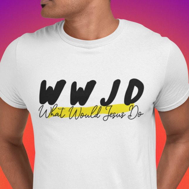 WWJD Shirt – Minimalist Highlight Design (Von Creator hochgeladen)