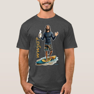 WWJD Surfer Vibes, Alltags-Jesus, Liebe im Leben T-Shirt