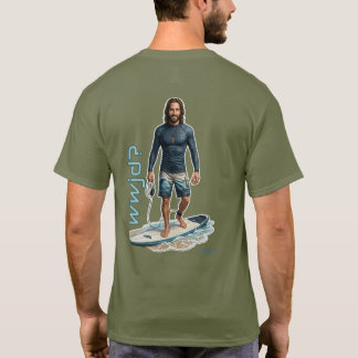 WWJD Surfer Vibes, Everyday Jesus, SavIor Surfer T-Shirt