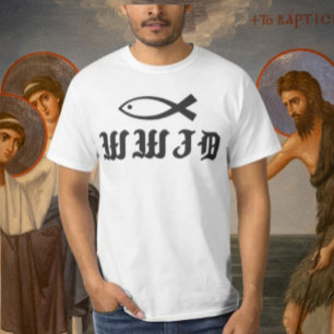 WWJD Was täte Jesus? Freundlichkeit Inspiriert T-Shirt