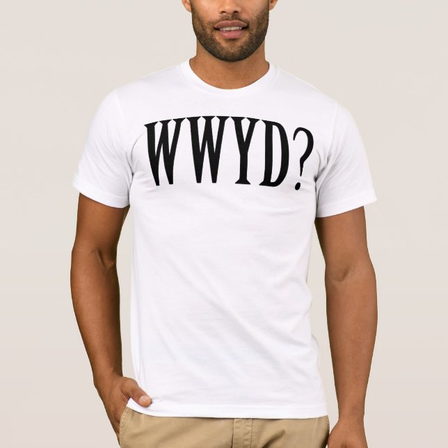 WWJD/WWYD? Was Yeshua oder Jesus T - Shirt tun (Vorderseite)
