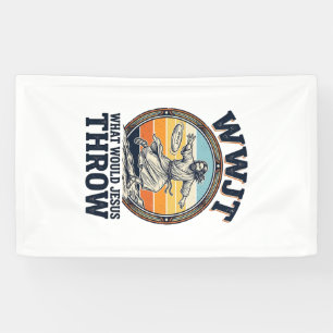 WWJT Was würde Jesus werfen Vintage Disc Shirt_1 Banner