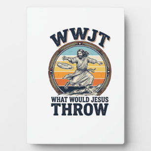 WWJT Was würde Jesus werfen Vintage Disc Shirt_1 Fotoplatte