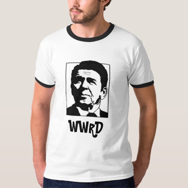 WWRD - Was würde Regan tun? T-Shirt (Vorderseite)