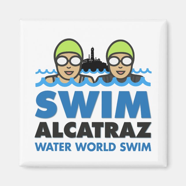 WWS Swim alcatraz magnet (Vorne)