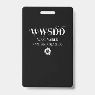 WWSDD-Zitatdesign mit Pentagramm-Sonnensymbol Ausweis