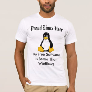 www.alinuxworld.com stolzer Linux-Benutzer. T-Shirt