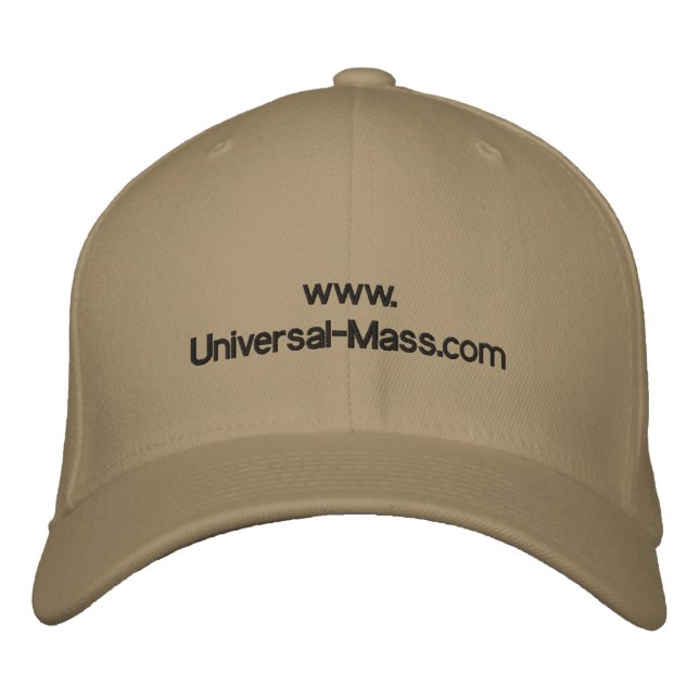 www.Universal-Mass.com Bestickte Kappe (Vorderseite)
