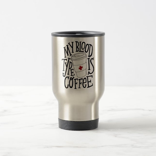 www.zrcebea.ch-Kleid - Kaffeesüchtig-Reise-Tasse Reisebecher (Mittel)