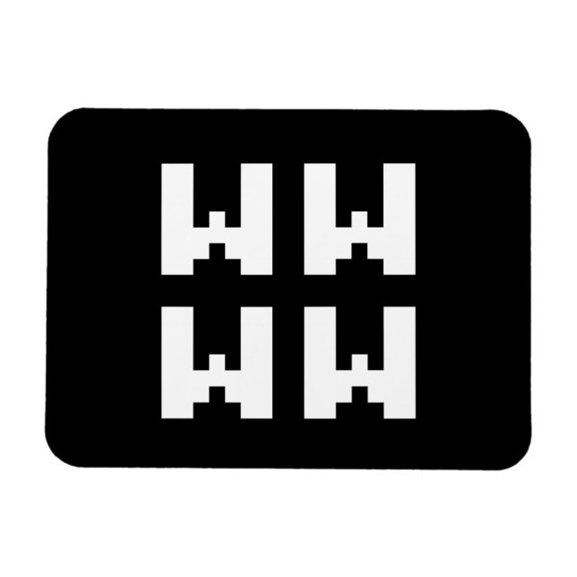 WWWW | LOL Japanisch Internet Slang Magnet (Horizontal)